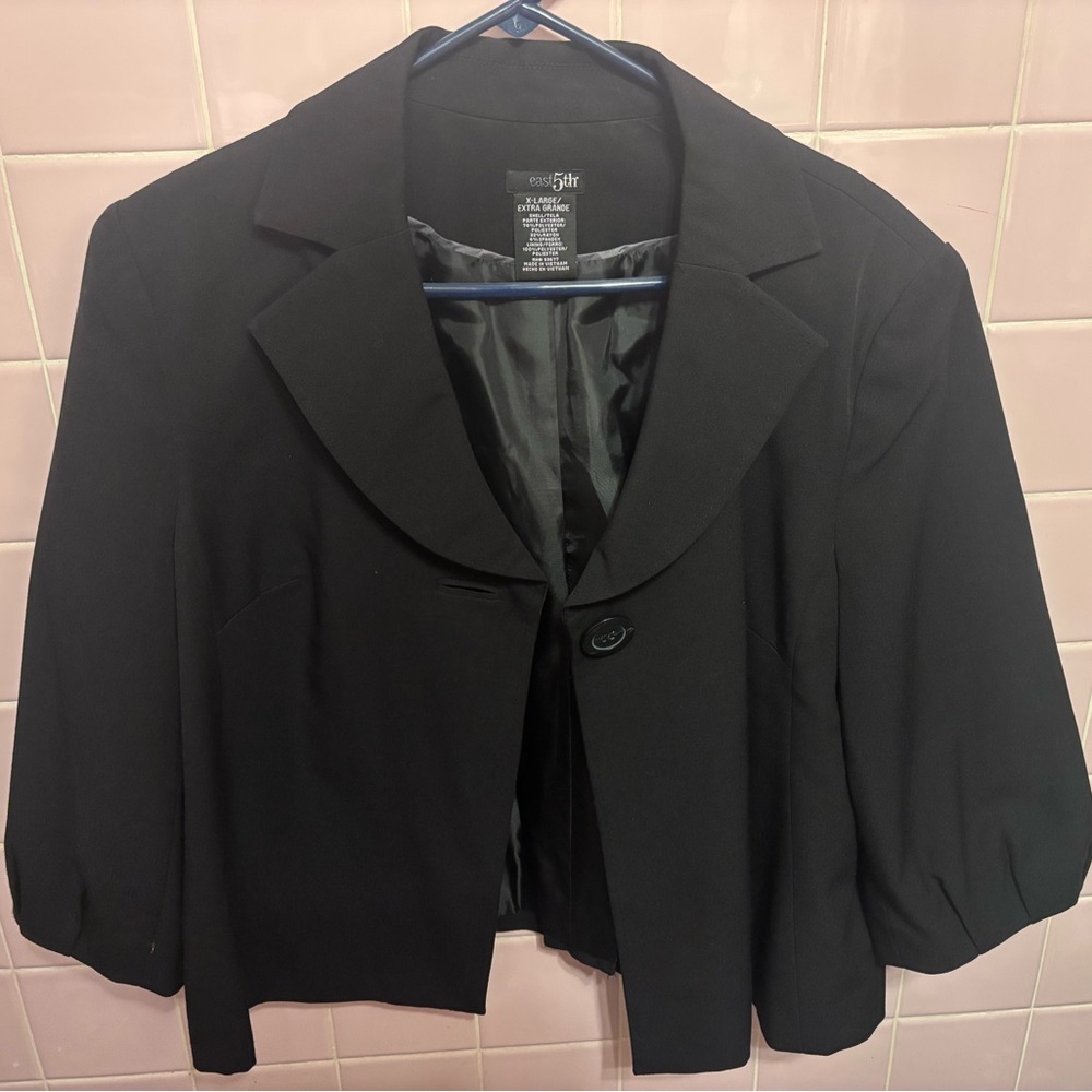 East 5th Black Blazer Classic Suit Jacket